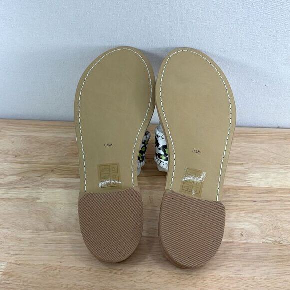 Jack Rogers Jacks Flat Sandals- Neon Green Leopard- Size 8.5- NIB - Picture 4 of 5